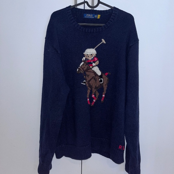 Ralph Lauren Polo Bear Knitted Sweater - Picture 1 of 4